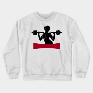 Fitness Center or Gym Emblem Crewneck Sweatshirt